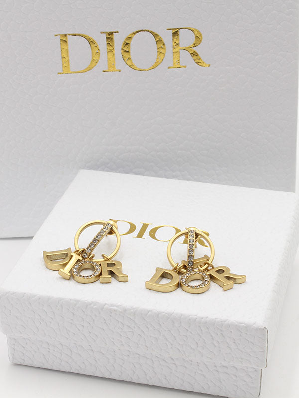 حلق ديور انتيك برونز حلق dior