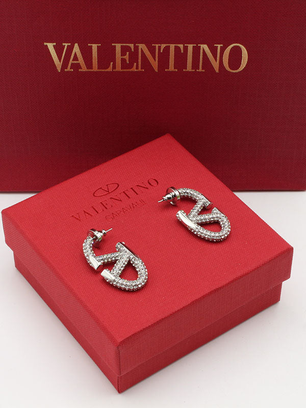 حلق فالنتينو كريستال وسط حلق VALENTINO