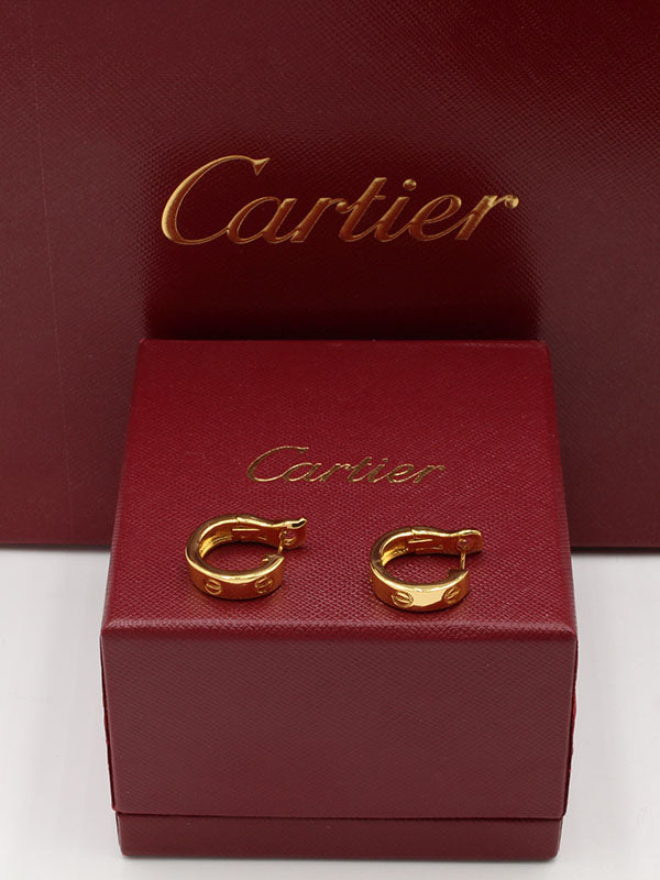 حلق كارتير كبس لوقو حلق CARTIER ذهبي