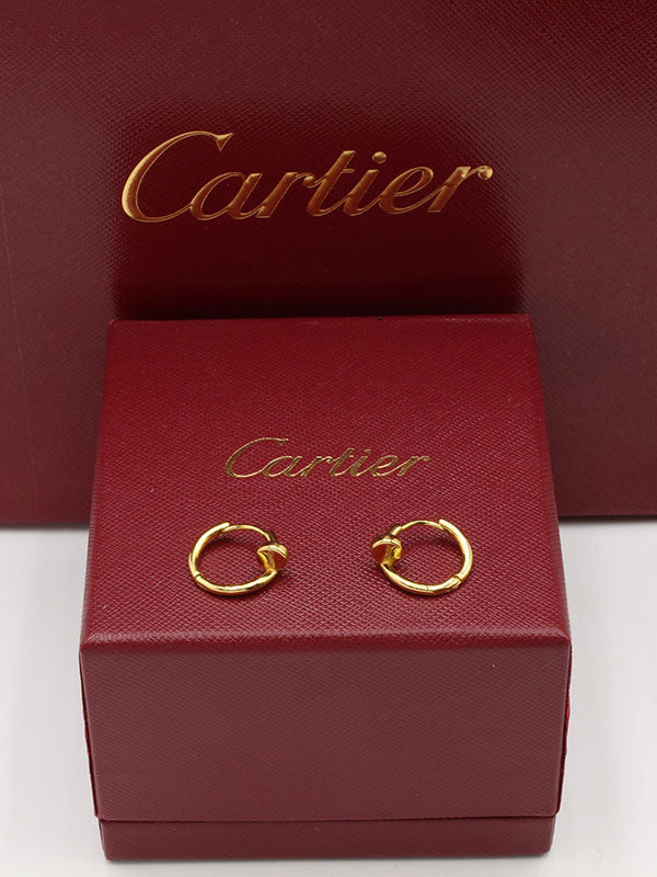 حلق كارتير كبس صغير لوقو حلق CARTIER
