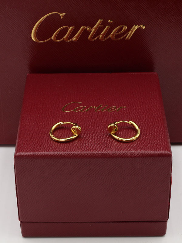 حلق كارتير كبس صغير لوقو حلق CARTIER