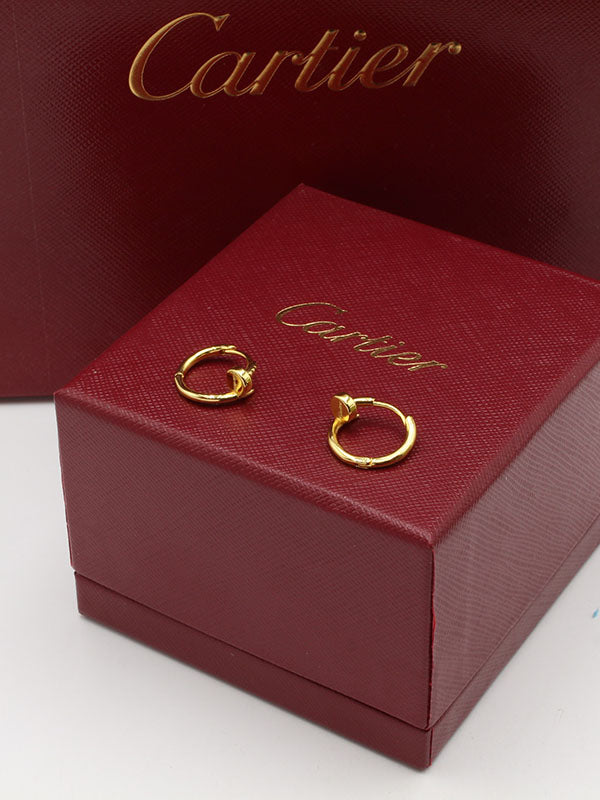 حلق كارتير كبس صغير لوقو حلق CARTIER