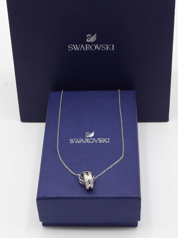 سلسال سواروفسكي زركون سيركلز سلسال Swarovski فضي