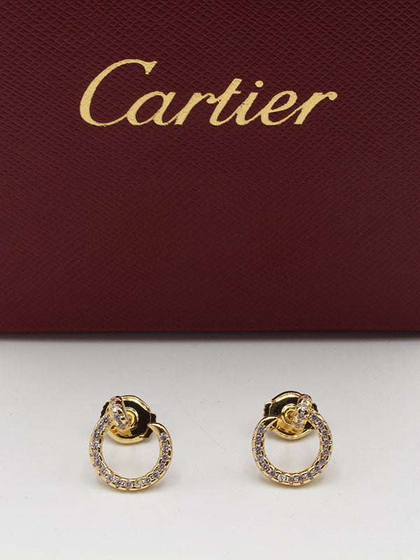 حلق كارتير صغير فيس سايد لوقو حلق CARTIER