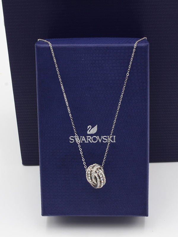 سلسال سواروفسكي سيركلز سلسال Swarovski فضي