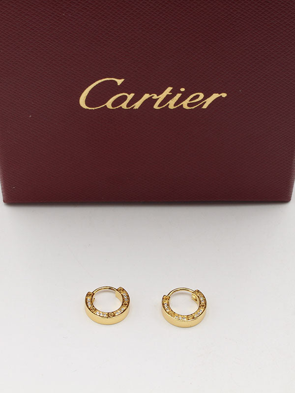 حلق كارتير فل زركون صغير حلق CARTIER
