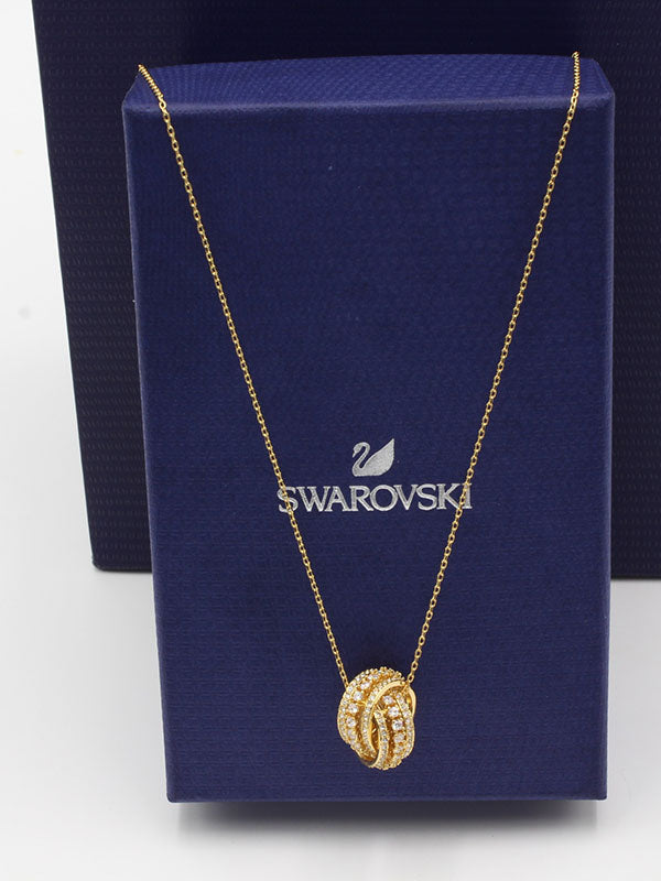 سلسال سواروفسكي سيركلز سلسال Swarovski ذهبي