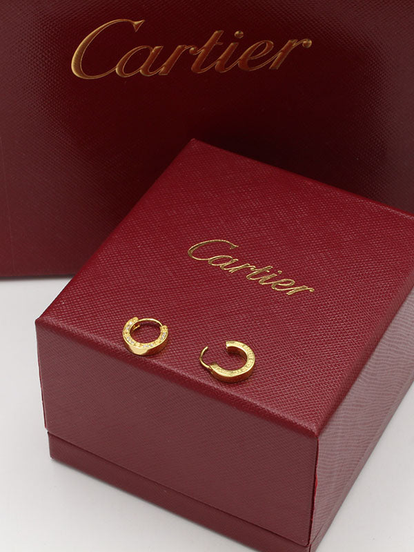 حلق كارتير فل زركون صغير حلق CARTIER