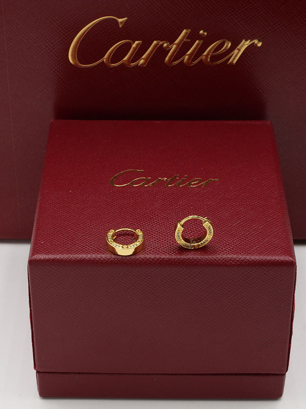 حلق كارتير فل زركون صغير حلق CARTIER