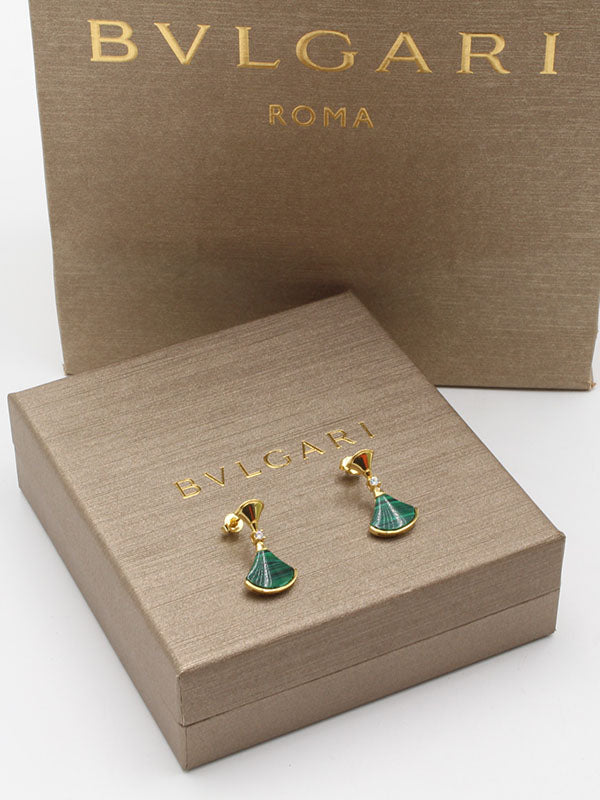 حلق بولغاري حجر طبيعي حلق bvlgari