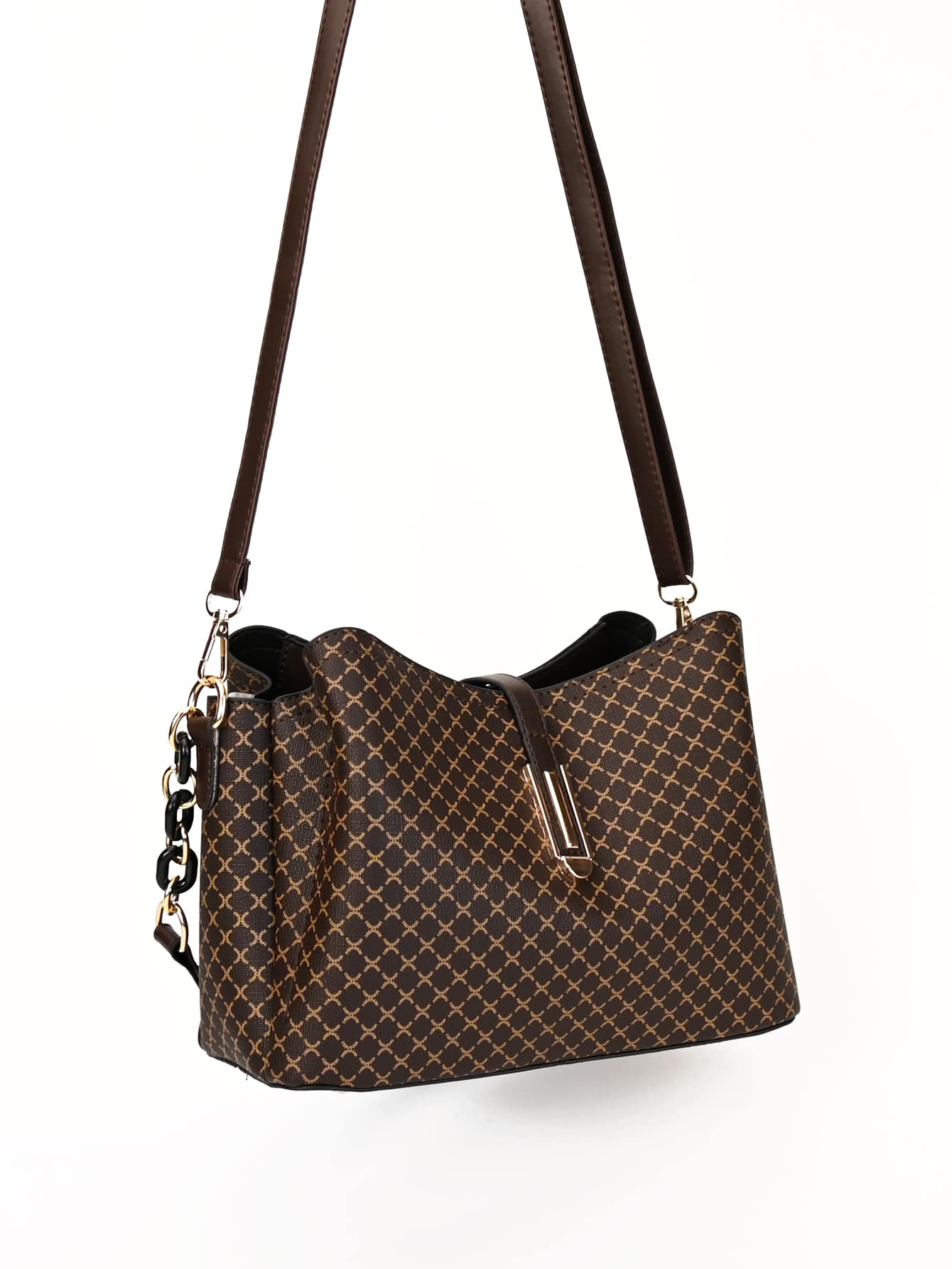 حقيبة كتف نسائية كلاسيكية متعددة الطبقات شنط وحقائب شنط