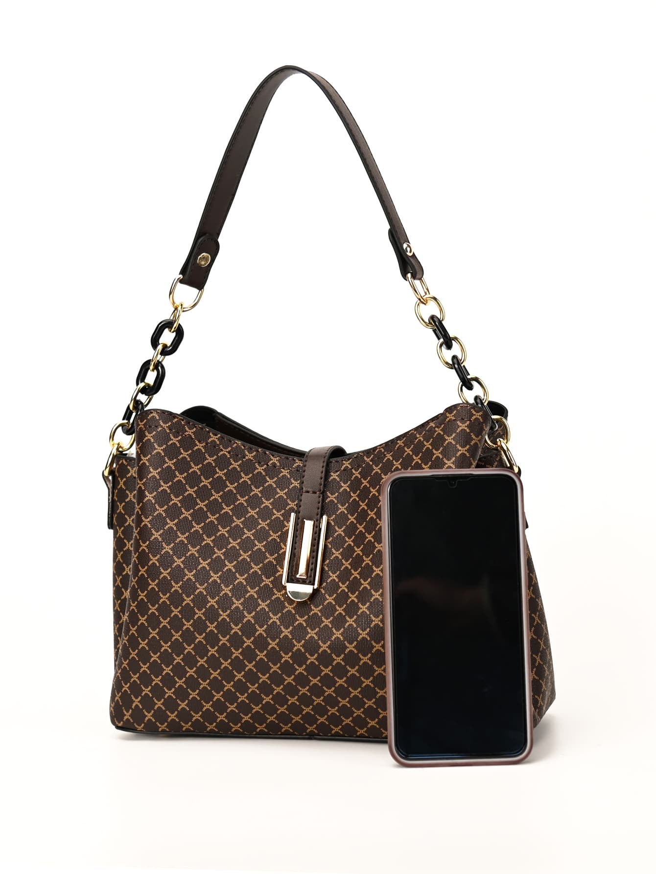 حقيبة كتف نسائية كلاسيكية متعددة الطبقات شنط وحقائب شنط