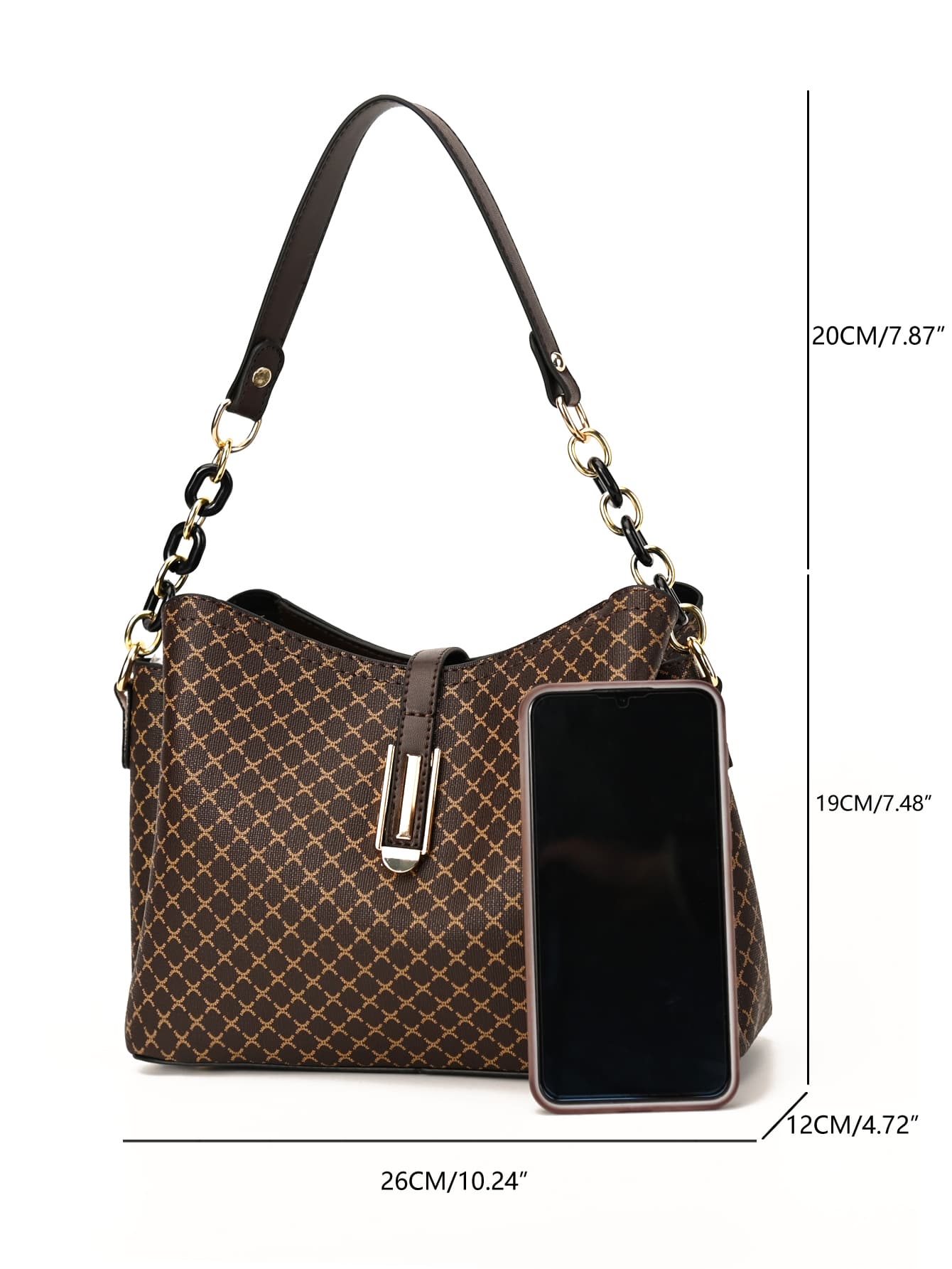 حقيبة كتف نسائية كلاسيكية متعددة الطبقات شنط وحقائب شنط