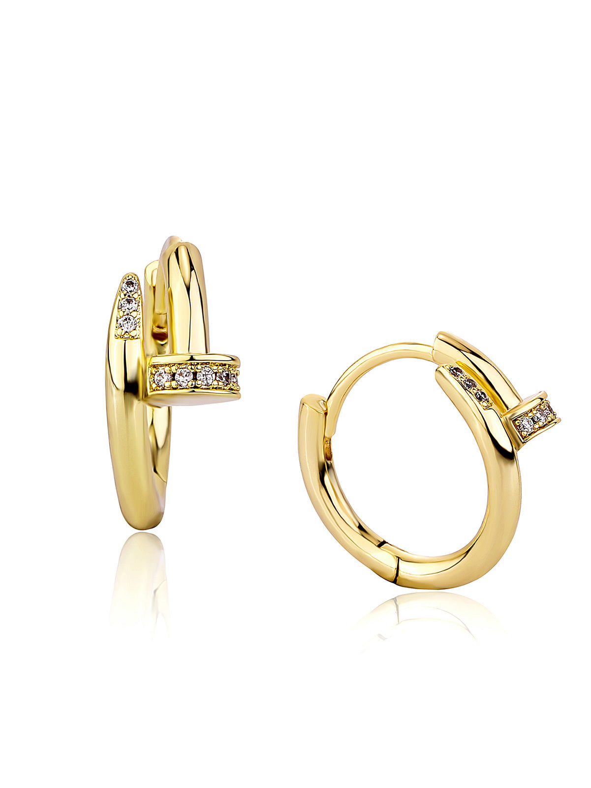 حلق مسار زركون صغير حلق jewel