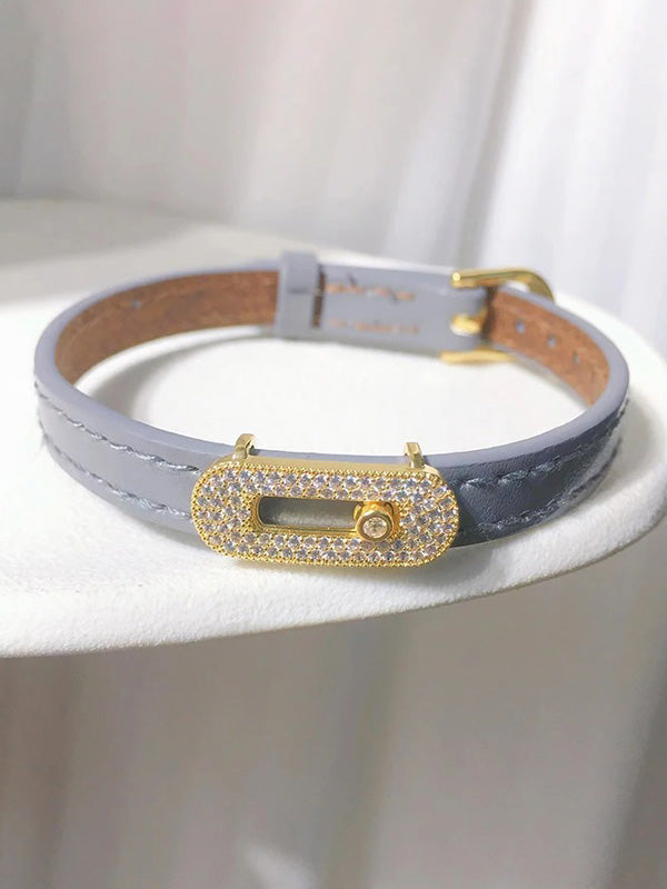 اسواره ميسيكا جلد زركون اسواره messika رمادي