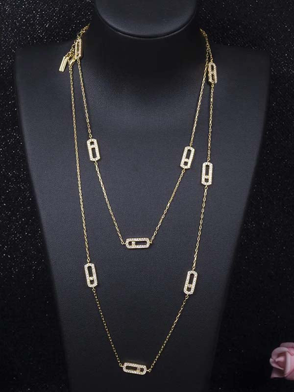 طقم ميسيكا دورين ذهبي زركون 2 قطع اطقم messika