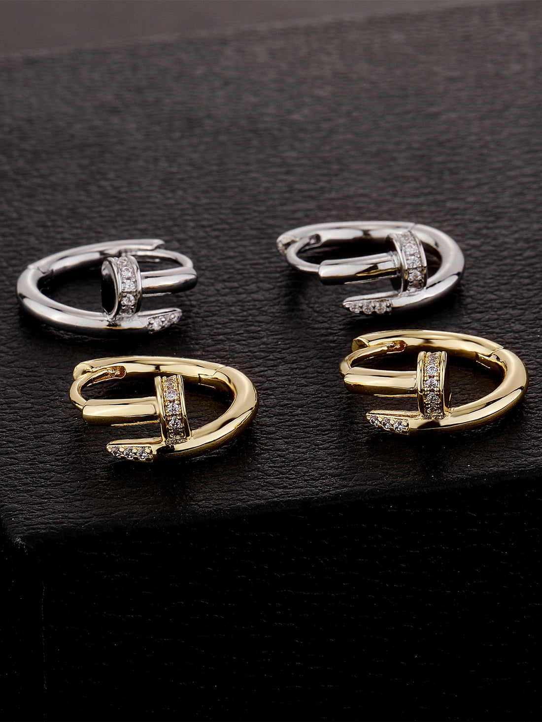 حلق مسار زركون صغير حلق jewel