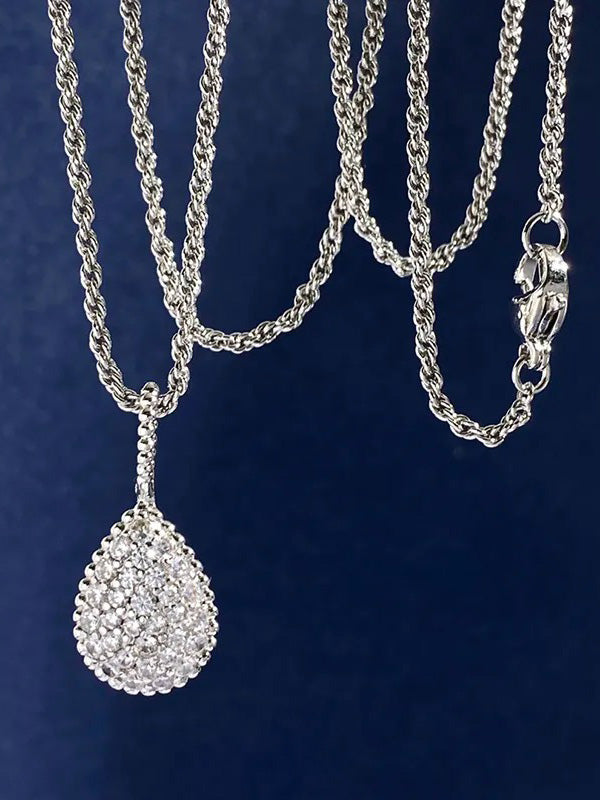 سلسال بوشرون زركون سلسال bucheron فضي