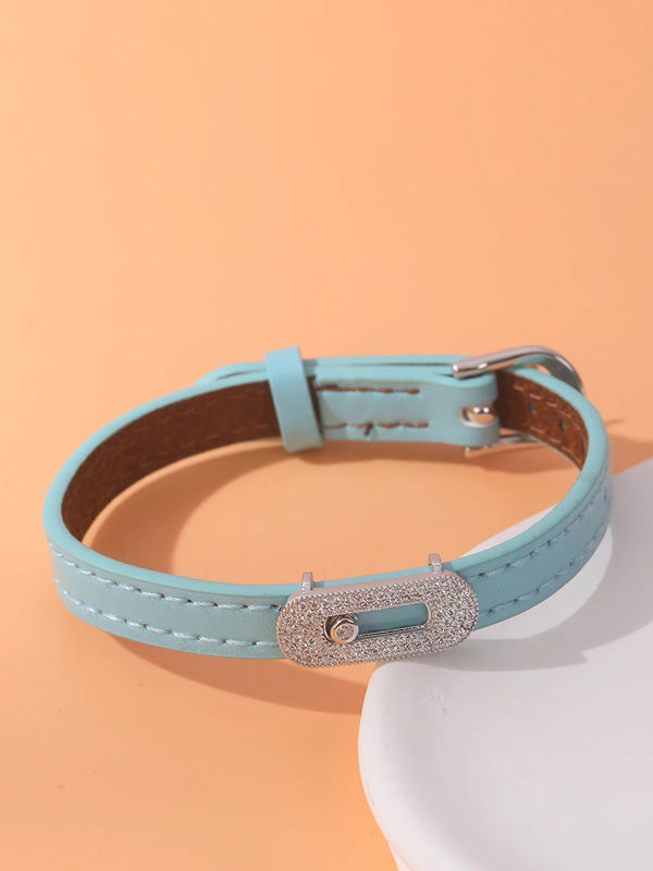 اسواره ميسيكا جلد زركون اسواره messika تركواز فضي