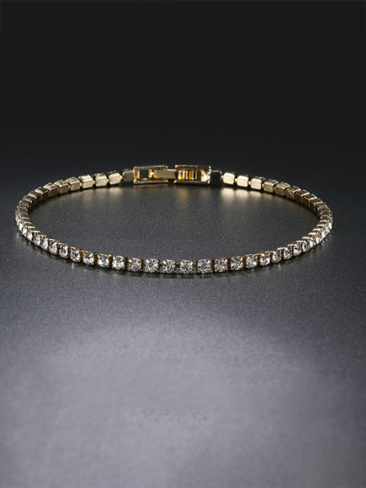 اسواره تنس 2.5 mm اسواره Swarovski ذهبي 17