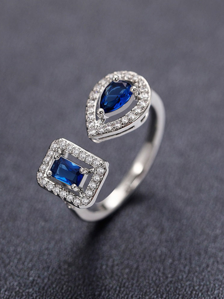 خاتم ميسيكا زركون ملتي ستون خواتم messika ازرق فضي