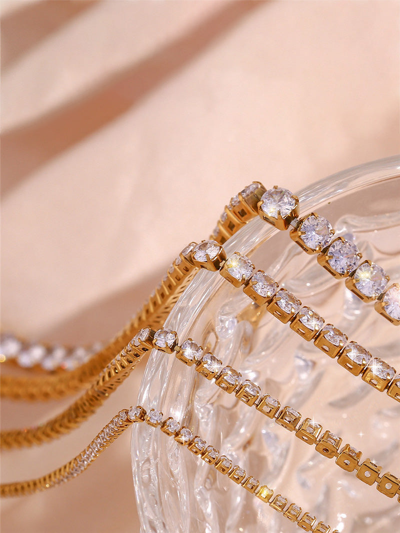 عقد تنس (مقاسات) سلسال Swarovski