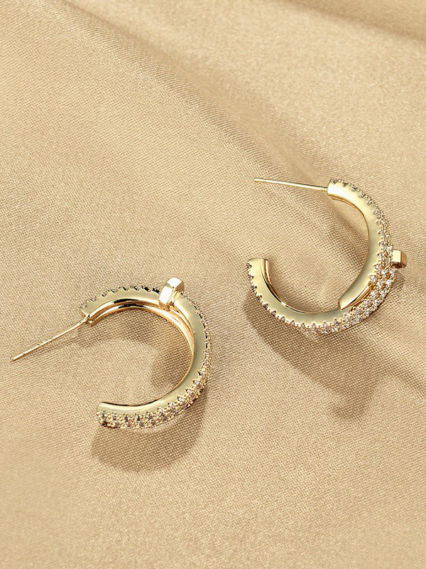 حلق كارتير زركون مسمار حلق CARTIER
