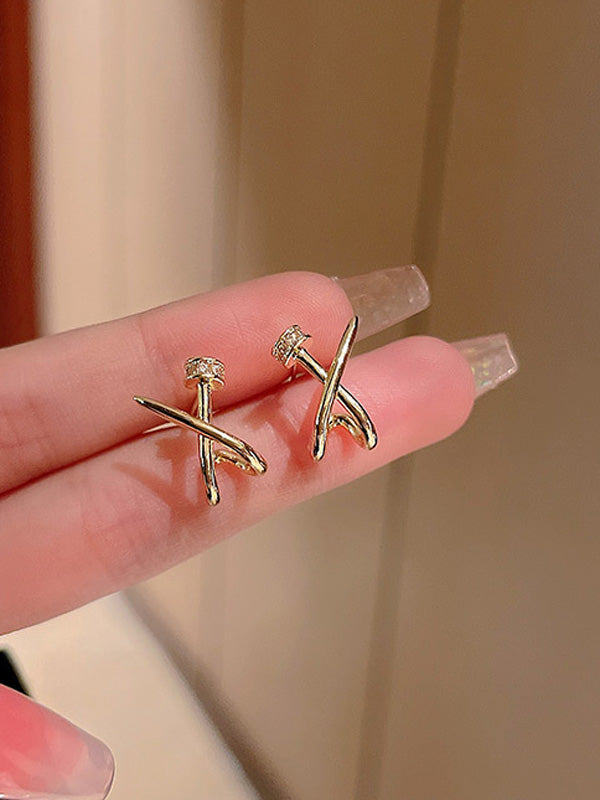 حلق مسار x حلق jewel ذهبي