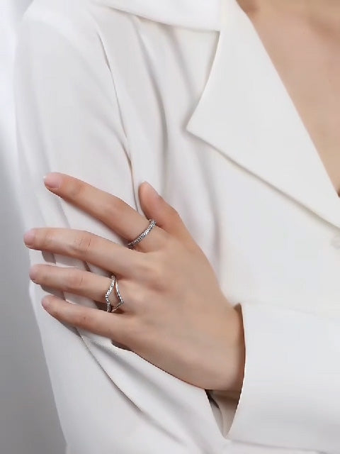 دبلة ناعمة قلوب خواتم jewel