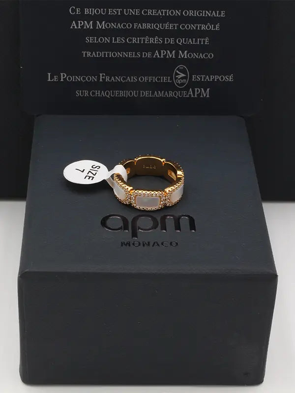 خاتم اي بي ام هارت وايت زركون ماستر APM خواتم APM