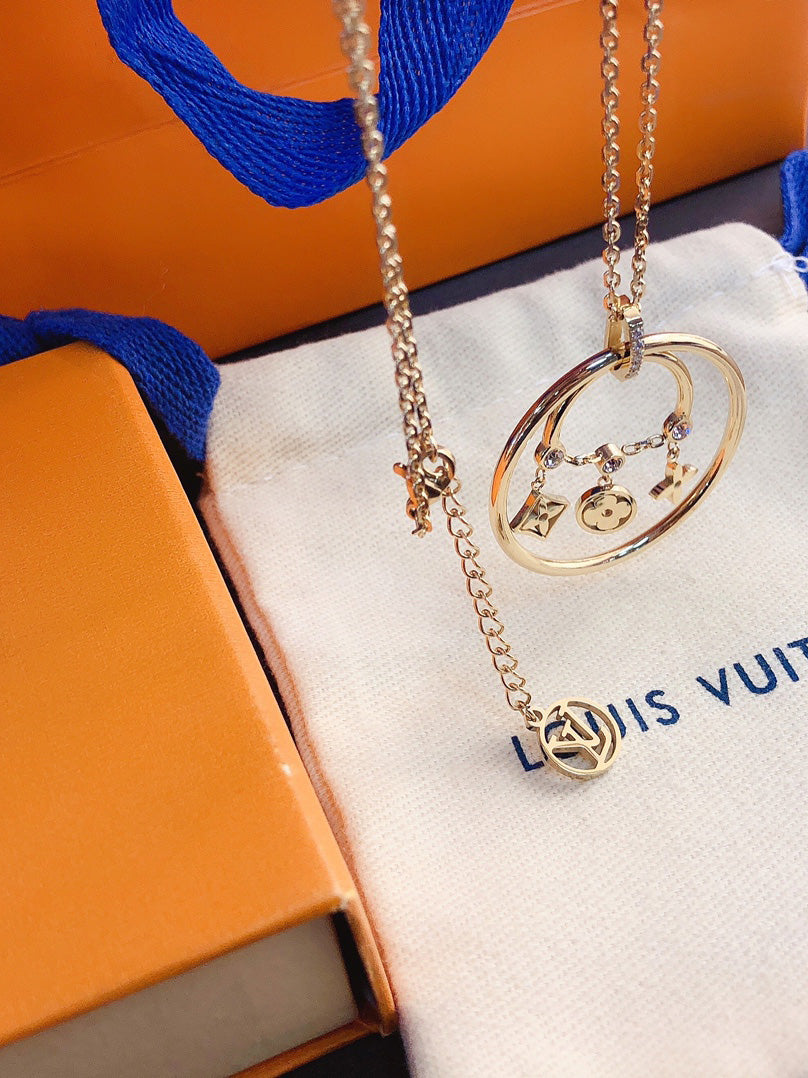 سلسال لويس فيتون دبل سيركلز سلسال louis vuitton