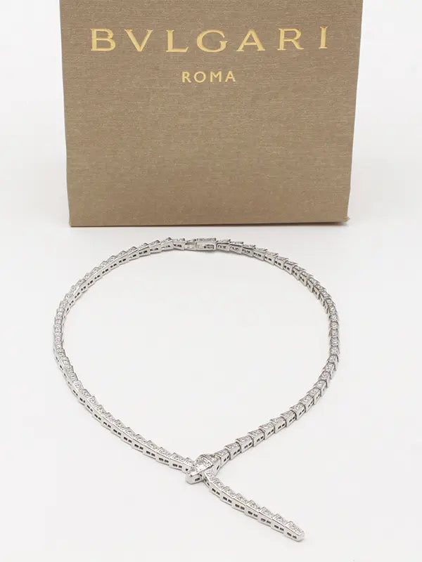 عقد بولغاري الجديد زركون لوقو سلسال bvlgari