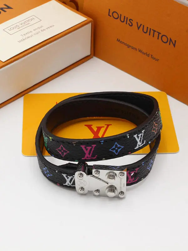 اساور لويس فيتون ليذر ماستر تو لاينز اسواره louis vuitton