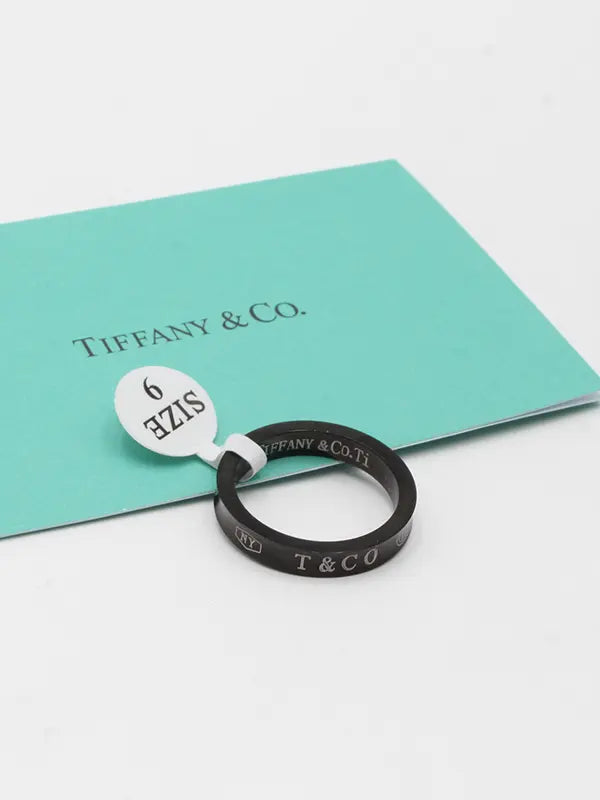 دبلة تيفاني رجالي بلاك اديشن خواتم tiffany