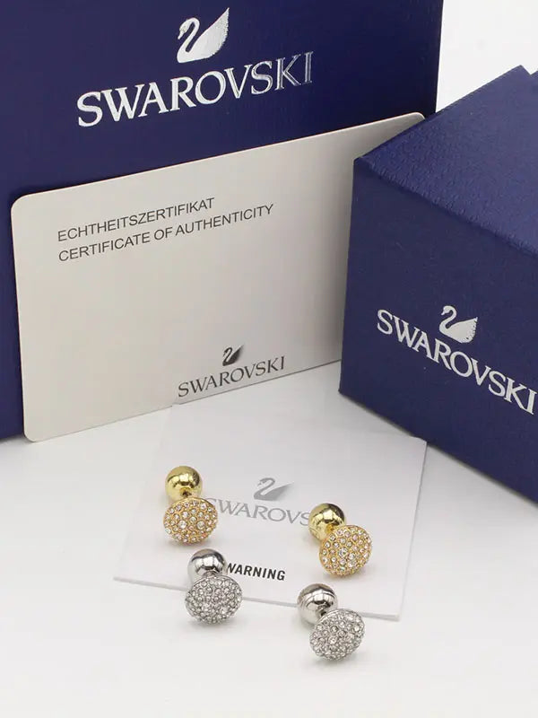 حلق سواروفسكي نيو ستون صغير لوقو حلق Swarovski