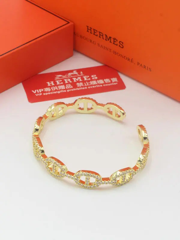 اساور هيرمز ماستر لوقو زركون اسواره HERMES