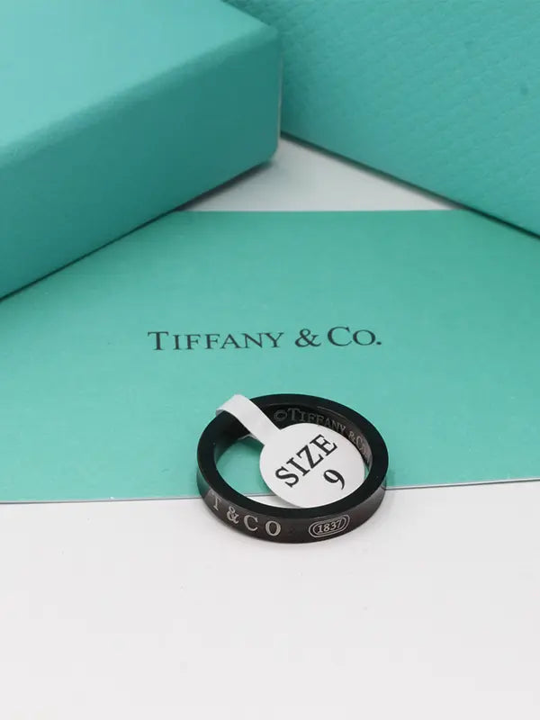 دبلة تيفاني رجالي بلاك اديشن خواتم tiffany