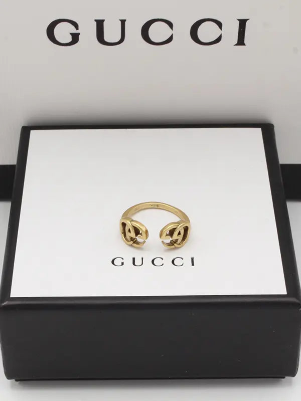 خاتم قوتشي 84 لوقو خواتم gucci برونزي