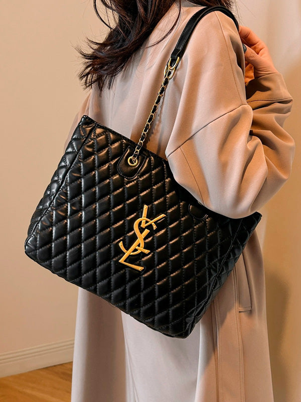 حقيبة ايف سان لوران كبيره محافظ ysl اسود