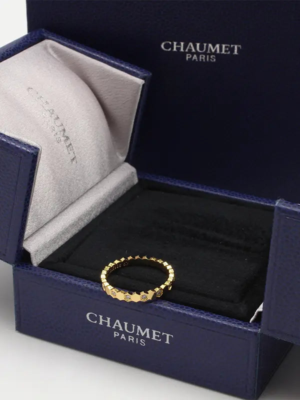 دبلة شومية لوقو هاف ستون خواتم chaumet