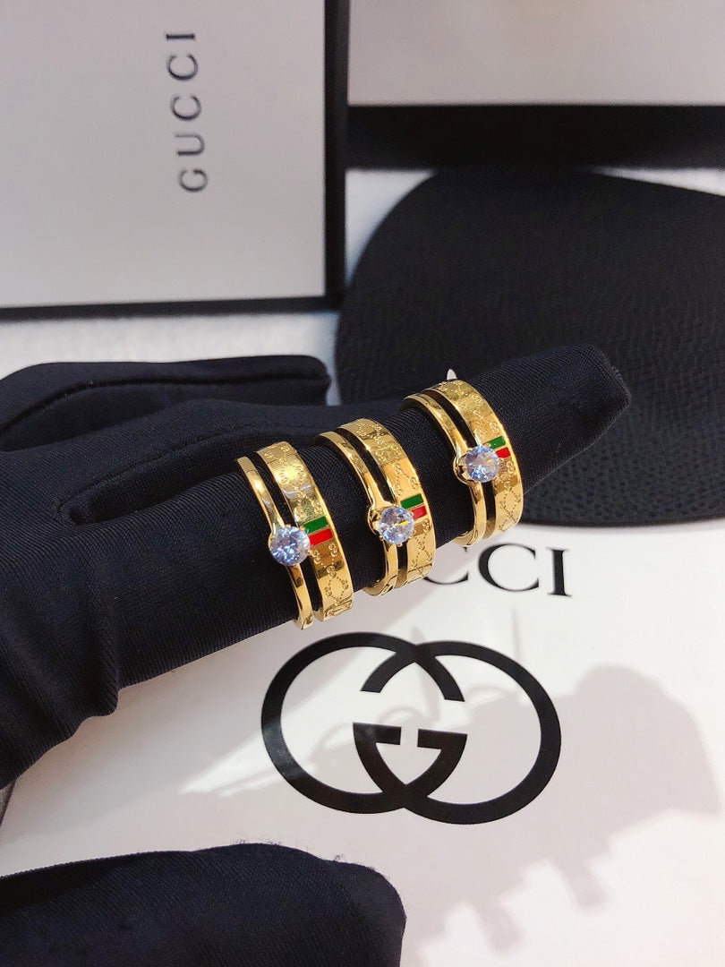 خاتم قوتشي سوليتير خواتم gucci