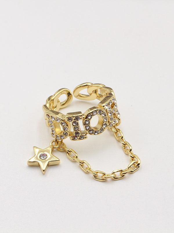 خاتم ديور ستار شاين خواتم dior ذهبي