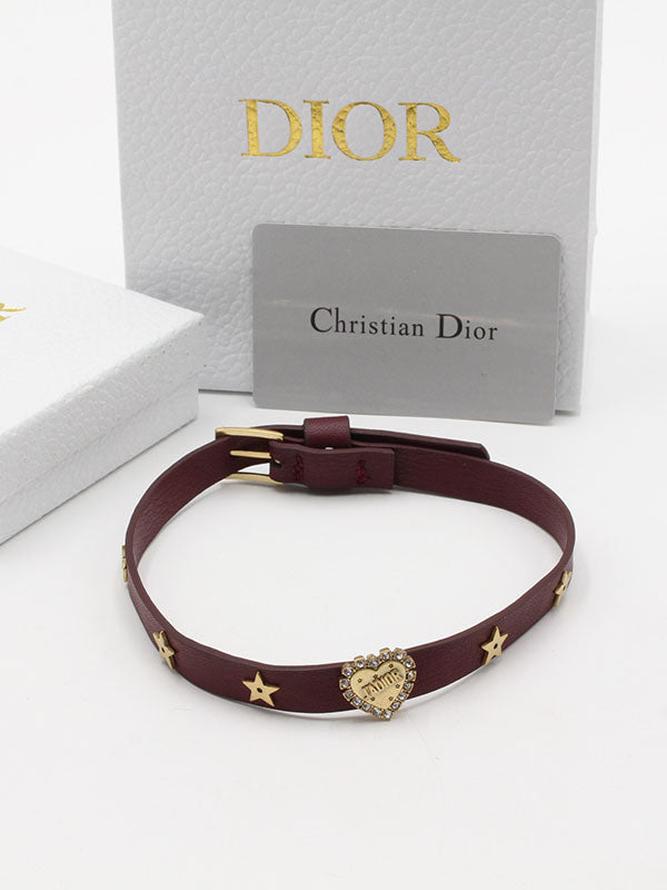 اساور جادور ديور جلد عنابي اسواره dior