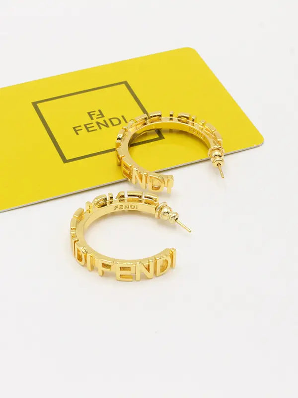 حلق فندي نيو سيركل لوقو حلق fendi