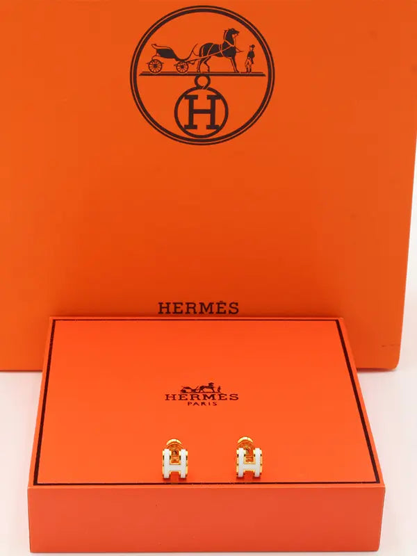 حلق هيرمز ذهبي الماستر حلق HERMES