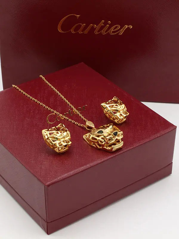 طقم كارتير تايقر فيس قولد اطقم CARTIER