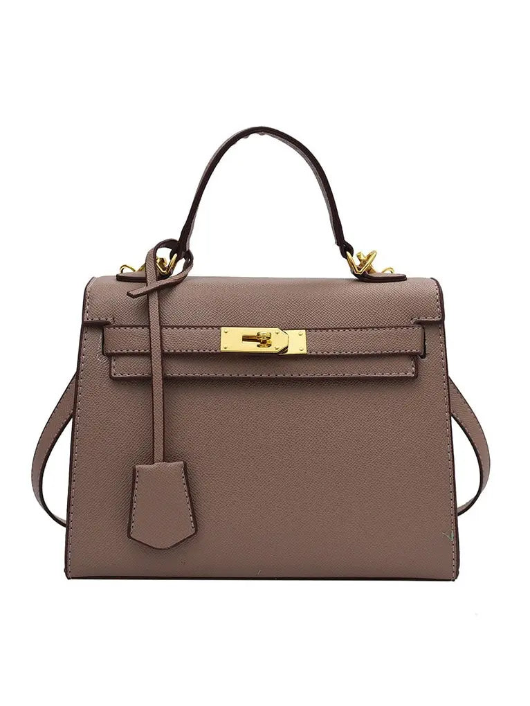 حقيبة نسائية انيقة اسود بحزام قفل شنط وحقائب شنط