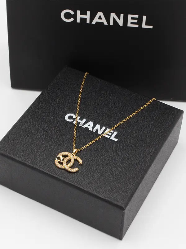 سلسال شانيل زركون ذهبي 670 سلسال chanel
