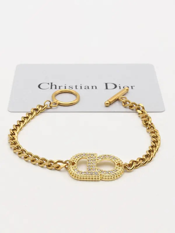 اسواره سي ديور جنزير انتيك اسواره dior ذهبي