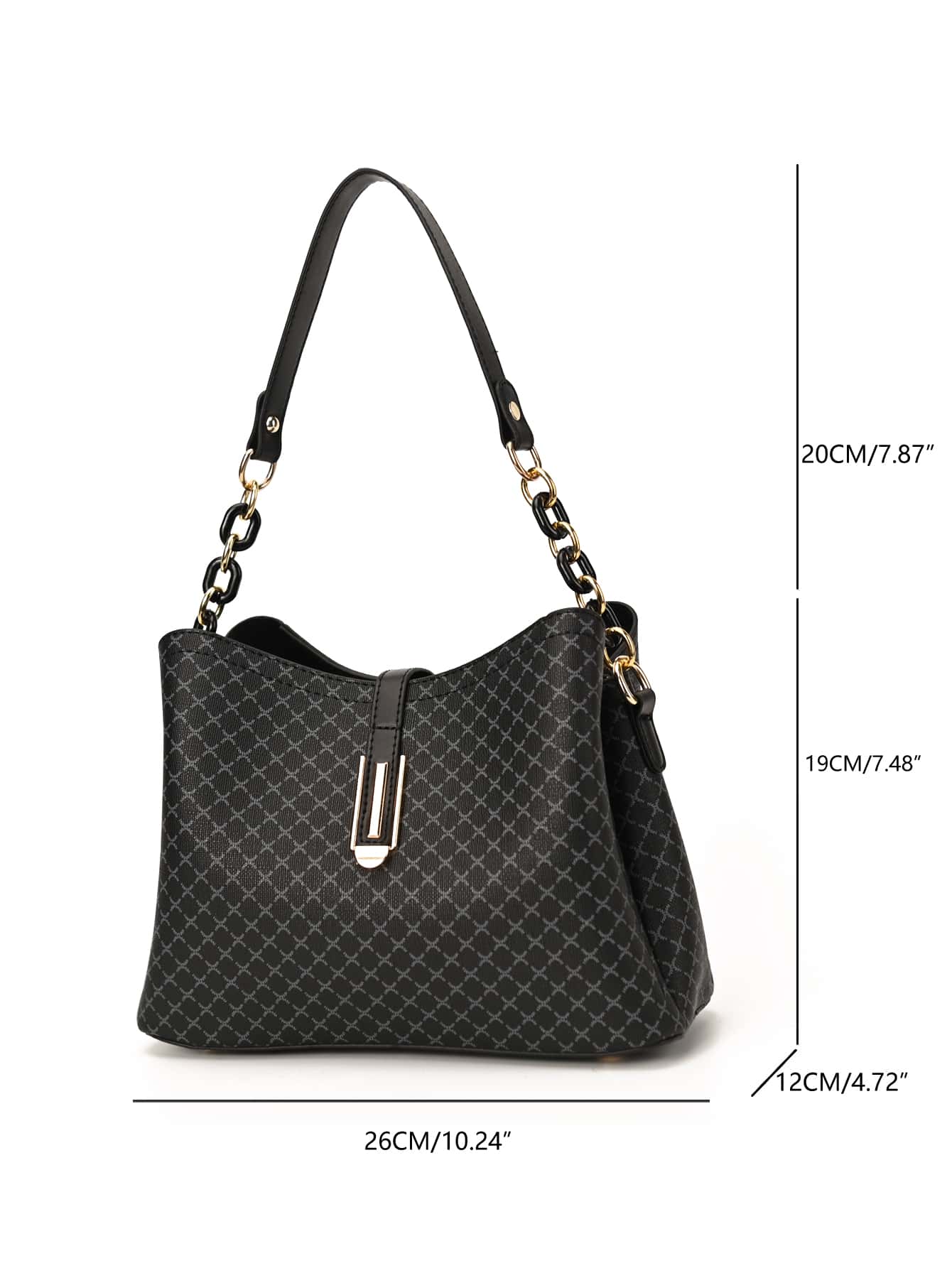 حقيبة كتف نسائية كلاسيكية متعددة الطبقات شنط وحقائب شنط